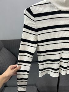 Striped Turtleneck Sweater