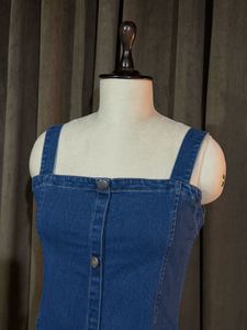 Blue Denim Button-Up Dress