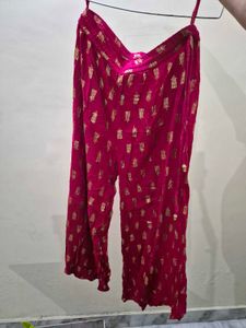Ethnic Pink Palazzo Pants