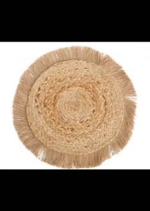 Jute Round Braided Placemat/doormat