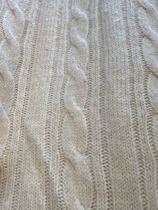 Cozy Cable Knit Cream Sweater