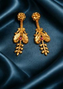 Elegant Gold-Tone Dangle Earrings