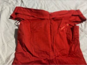 Chic Red Off-Shoulder Dress