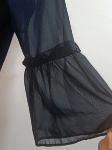 Black Sheer Top. Clearance Sale 400 Coins
