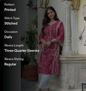 Elegant Paisley Print Kurta