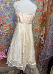Vintage Cream Lace Slip Dress