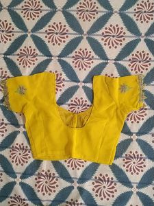 Elegant Yellow Saree with Blouse