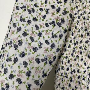 Floral Smocked Off-Shoulder Top