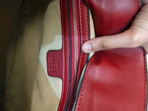 Gucci Shoulder Bag - Burgundy GG Canvas