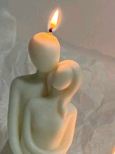 Romantic Couple Sculpture Candle