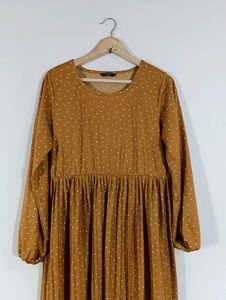 Brown Printed Casual Dress (Women)