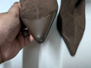 Chic Pointed toe Brown Ankle Boots