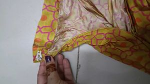 Retro Yellow Patterned Lounge Pants