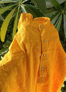Men's Yellow Kurta available in all sizes