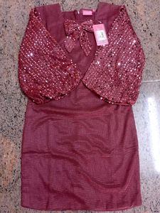 Sparkling Sequin Sleeve Dress