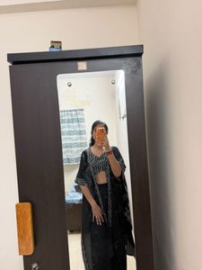 Elegant Black Embellished Gown