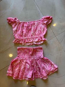 The Summer Print Bandeau&amp; Skirt Coord new