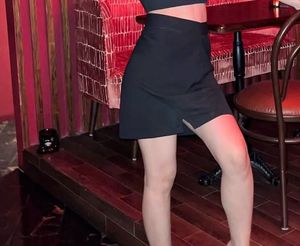 Black slit Mini Skirt
