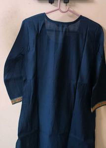 Stylish Navy Blue Kurta Set