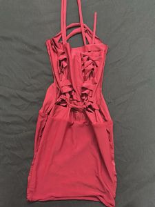 Chic Burgundy Mini Dress