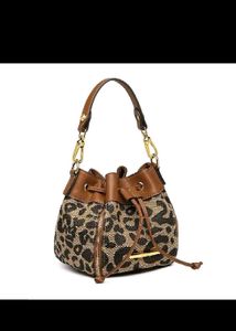 Leopard Print Bucket Bag