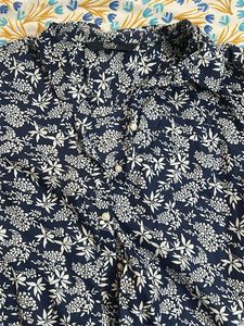 Solly Navy Floral Print shirt