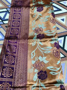 Elegant Floral Silk Saree