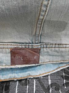 Light Wash Denim Sherpa Lined Jacket