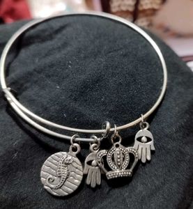 Enchanted Moon &amp; Fairy Charm Bangle