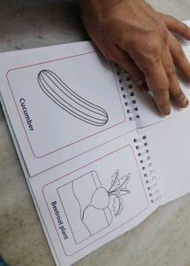 Vegetables colouring book