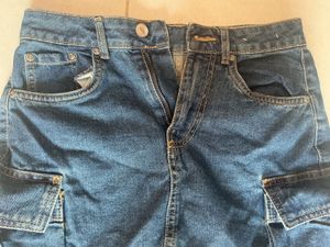 y2k Denim Cargo Mini Skirt