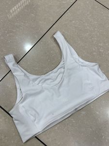 White Sports Bra Top
