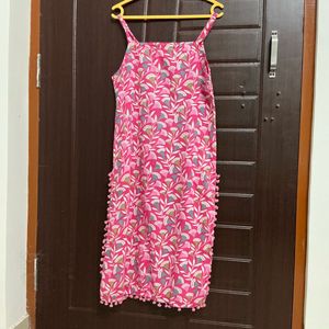 Cute Pink Floral Print kurti