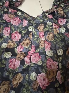 Floral Ruched Mini Dress