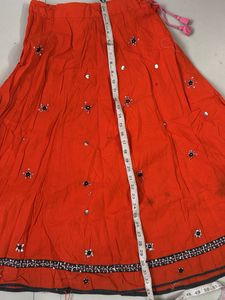 Vibrant Orange Lehenga Choli Set