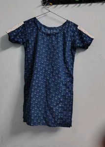 neavy blue short kurti like new girls teenage