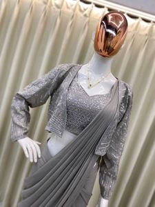 🆕️🆕️Ready To Wear Saree With Jacket