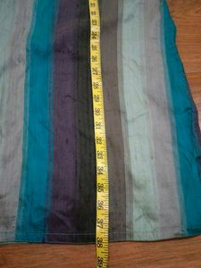 Striped Raw Silk Kurta Churidaar