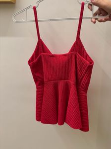Red Cami Paded Top