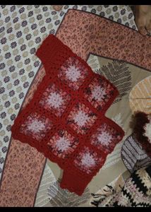 Handmade Crochet Granny Square poncho