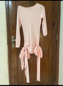 Pink Dress with Unique Tie Detail