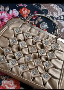 Sparkling Gold Clutch Bag