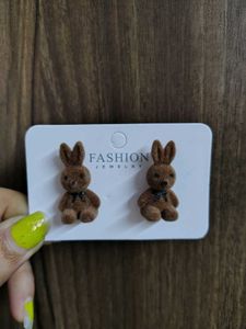 Cute Bunny Stud Earrings (6-set combo)