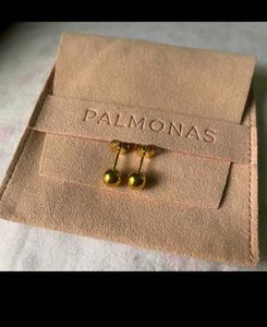 Palmonas Gold Ball Stud Earrings