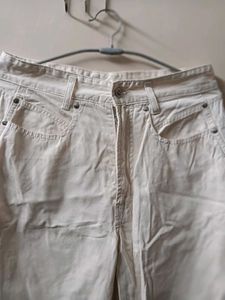 Cream Colored High Waisted Jeans