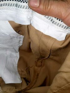Classic Beige Chinos 32 s with full lenth margin