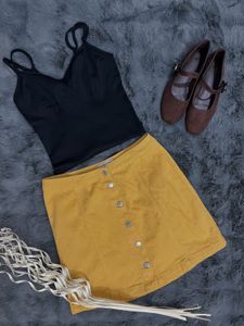 Cute Mustard Skirt