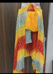 Vibrant Bandhani Dress Material