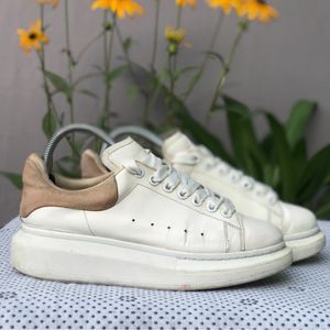 Alexander McQueen White Leather Oversized Sneakers