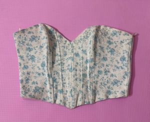 ZARA Floral Corset Top 🩵